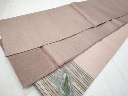 平和屋着物＊夏物　明綴れ　太鼓柄袋帯　成り物　正絹　逸品　CABI5867fb