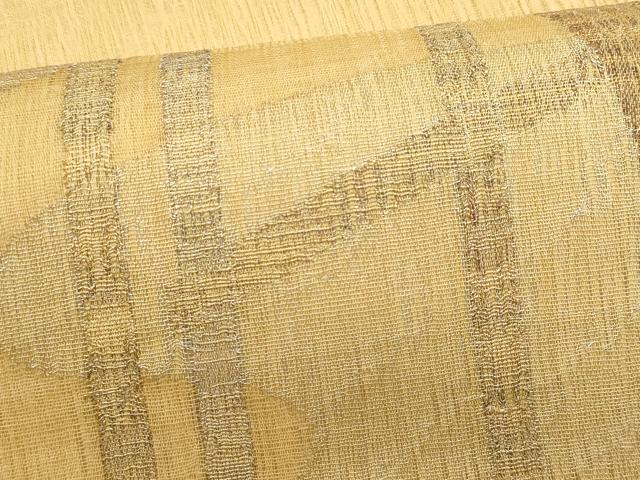 平和屋着物＊夏物　太鼓柄袋帯　櫛織　渡り橋　金銀糸　正絹　逸品　CABI5870fb