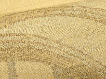 平和屋着物＊夏物　太鼓柄袋帯　櫛織　渡り橋　金銀糸　正絹　逸品　CABI5870fb