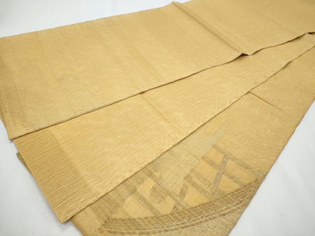 平和屋着物＊夏物　太鼓柄袋帯　櫛織　渡り橋　金銀糸　正絹　逸品　CABI5870fb