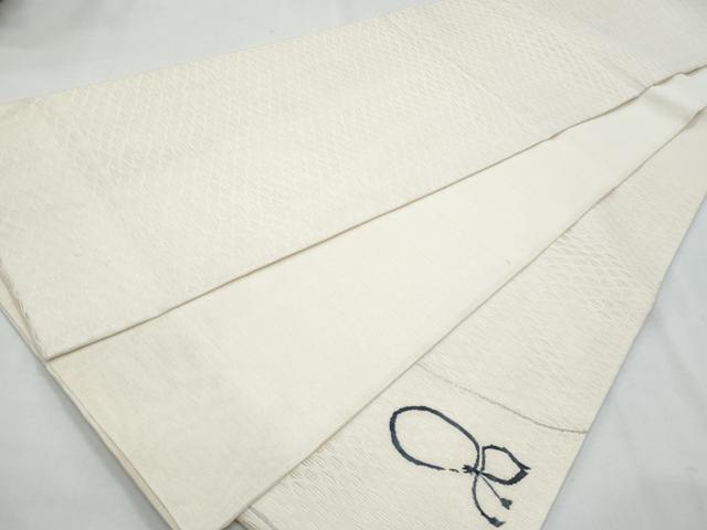 平和屋着物＊夏物　太鼓柄袋帯　すくい織　瓢箪　銀糸　正絹　逸品　CABI5871fb