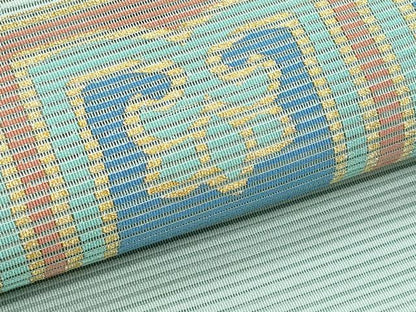 平和屋着物＊夏物　九寸名古屋帯　絽綴れ　幾何学文様　金糸　正絹　逸品　CABI5873fb