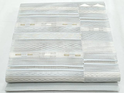平和屋着物＊夏物　八寸名古屋帯　絽綴れ　横段文　金銀糸　正絹　逸品　CABI5875fb
