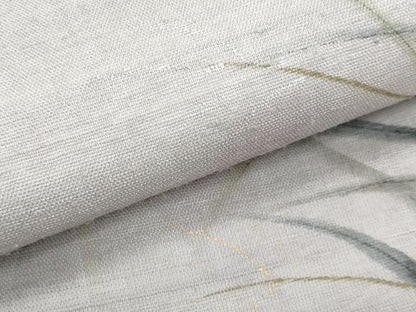平和屋着物＊夏物　九寸名古屋帯　手描き　枝葉文　金銀彩　正絹　逸品　CABI5880fb