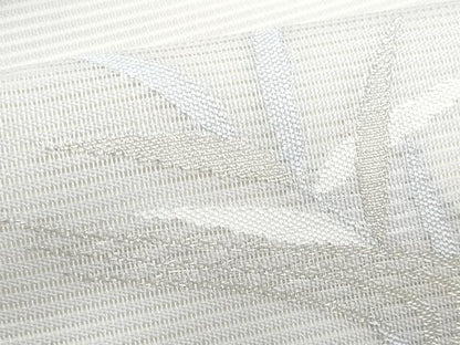 平和屋着物＊夏物　九寸名古屋帯　流水枝葉文　銀糸　正絹　逸品　CABI5881fb