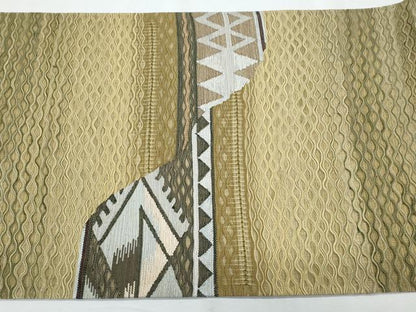 平和屋着物＊夏物　太鼓柄袋帯　すくい織　横段文　正絹　逸品　CABI5882fb