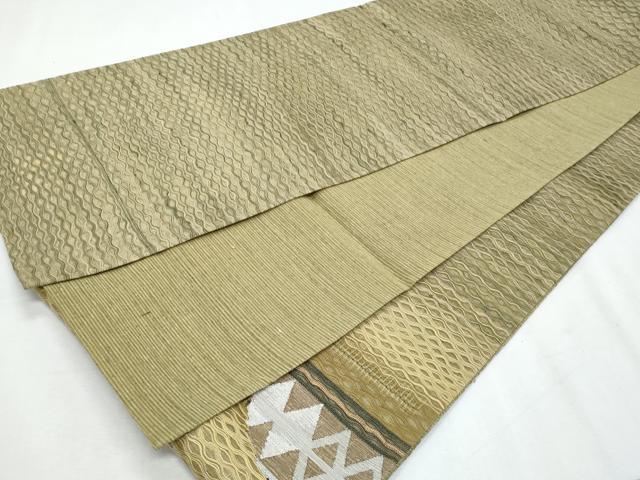 平和屋着物＊夏物　太鼓柄袋帯　すくい織　横段文　正絹　逸品　CABI5882fb