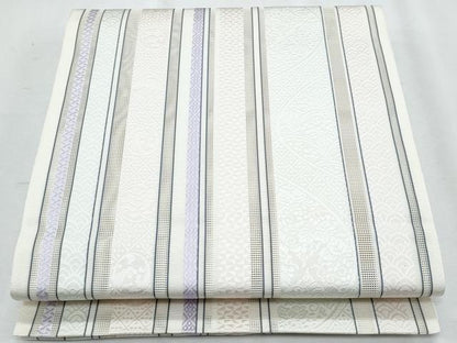 平和屋着物＊夏物　本場筑前博多織　八寸名古屋帯　花間道　正絹　逸品　CABI5889fb