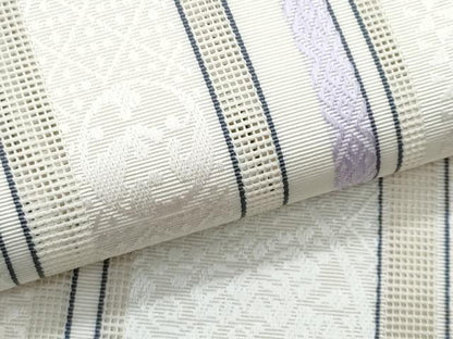 平和屋着物＊夏物　本場筑前博多織　八寸名古屋帯　花間道　正絹　逸品　CABI5889fb