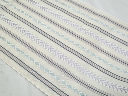 平和屋着物＊夏物　本場筑前博多織　八寸名古屋帯　紗献上　練色　正絹　逸品　CABI5892fb
