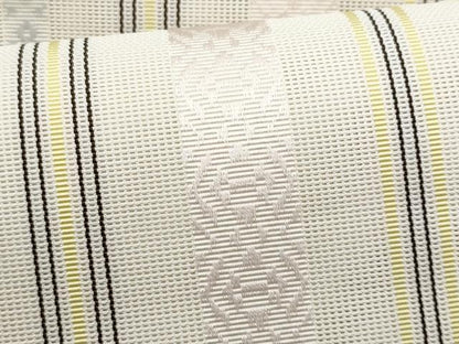 平和屋着物＊夏物　本場筑前博多織　八寸名古屋帯　紗献上　練色　正絹　逸品　CABI5895fb