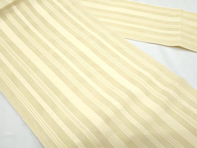 平和屋着物＊夏物　八寸名古屋帯　博多織　紗献上　蒸栗色　CABI5901fb