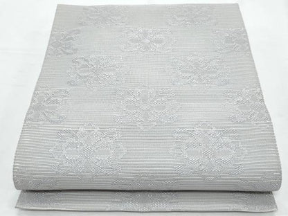 平和屋着物＊夏物　八寸名古屋帯　絽綴れ　草花文　正絹　逸品　CABI5915fb