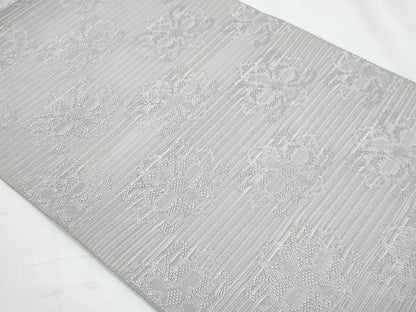 平和屋着物＊夏物　八寸名古屋帯　絽綴れ　草花文　正絹　逸品　CABI5915fb