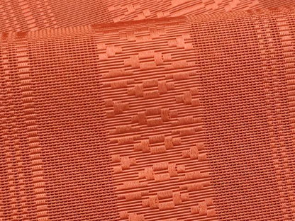 平和屋着物＊夏物　本場筑前博多織　八寸名古屋帯　紗献上　赤茶色　正絹　逸品　CABI5939fb