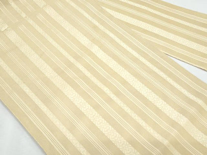 平和屋着物＊夏物　本場筑前博多織　八寸名古屋帯　紗献上　蜂蜜色　正絹　逸品　CABI5944fb