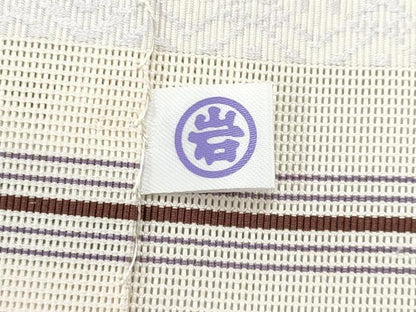 平和屋着物＊夏物　本場筑前博多織　八寸名古屋帯　紗献上　薄卵色　正絹　逸品　CABI5945fb
