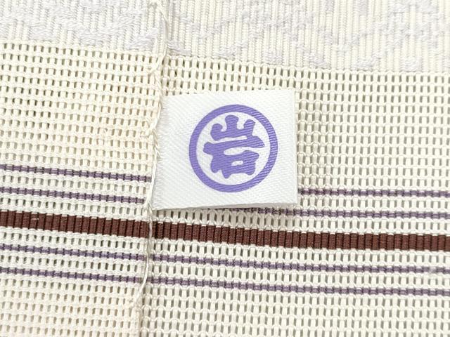 平和屋着物＊夏物　本場筑前博多織　八寸名古屋帯　紗献上　薄卵色　正絹　逸品　CABI5945fb