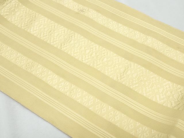 平和屋着物＊夏物　八寸名古屋帯　博多織　紗献上　朝黄色　CABI5946fb