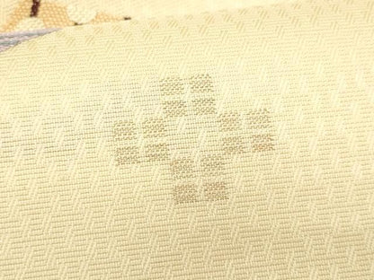 平和屋着物＊夏物　九寸名古屋帯　菱吉祥文　正絹　逸品　CABI5959fb