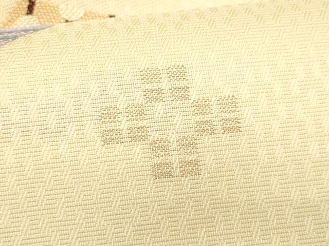 平和屋着物＊夏物　九寸名古屋帯　菱吉祥文　正絹　逸品　CABI5959fb