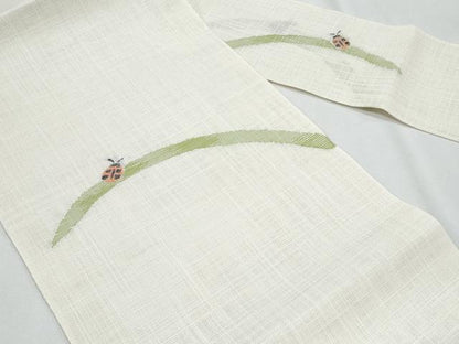 平和屋着物＊夏物　八寸名古屋帯　てんとう虫　CABI5964fb