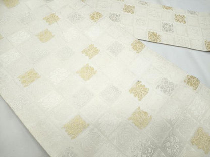 平和屋着物＊夏物　全通柄　九寸名古屋帯　遠州七宝　金銀糸　正絹　逸品　CABI5972fb