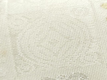 平和屋着物＊夏物　全通柄　九寸名古屋帯　遠州七宝　金銀糸　正絹　逸品　CABI5972fb