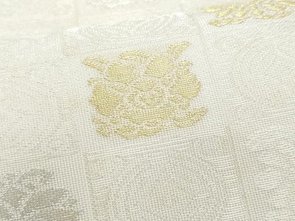 平和屋着物＊夏物　全通柄　九寸名古屋帯　遠州七宝　金銀糸　正絹　逸品　CABI5972fb