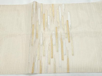平和屋着物＊夏物　八寸名古屋帯　絽綴れ　横段文　正絹　逸品　CABI5973fb