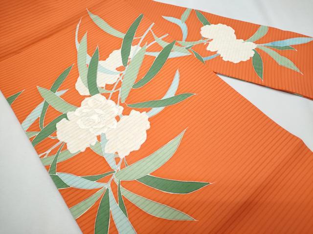平和屋着物＊夏物　塩瀬　九寸名古屋帯　駒刺繍　枝花文　正絹　逸品　CABI5979fb
