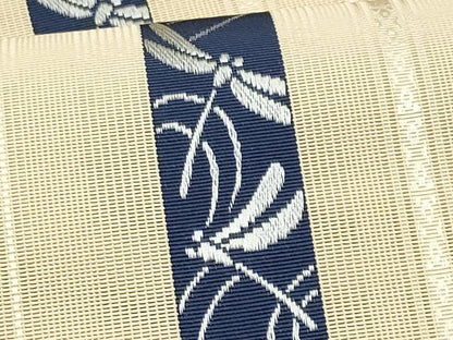 平和屋着物＊夏物　本場筑前博多織　八寸名古屋帯　献雅　トンボ間道　西村織物謹製　博多金ラベル　証紙付き　正絹　逸品　CABI5981fb