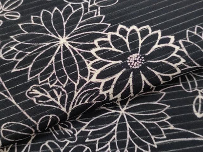 平和屋着物＊夏物　つけ帯　枝花文　正絹　逸品　CABI5993fb