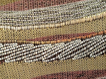 平和屋着物＊夏物　ワンタッチつけ帯　抽象文様　金糸　正絹　逸品　CABI5996fb