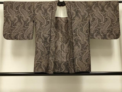 平和屋着物＃羽織　単衣　洋花唐草文　正絹　逸品　CABI6002in