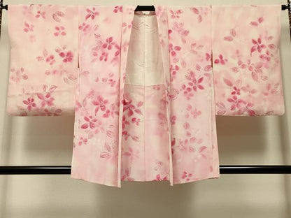 平和屋着物＃羽織　手描き　舞花文　暈し染め　正絹　逸品　CABI6044in