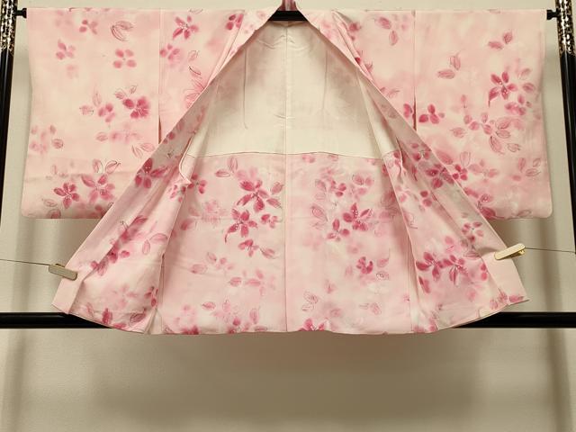 平和屋着物＃羽織　手描き　舞花文　暈し染め　正絹　逸品　CABI6044in