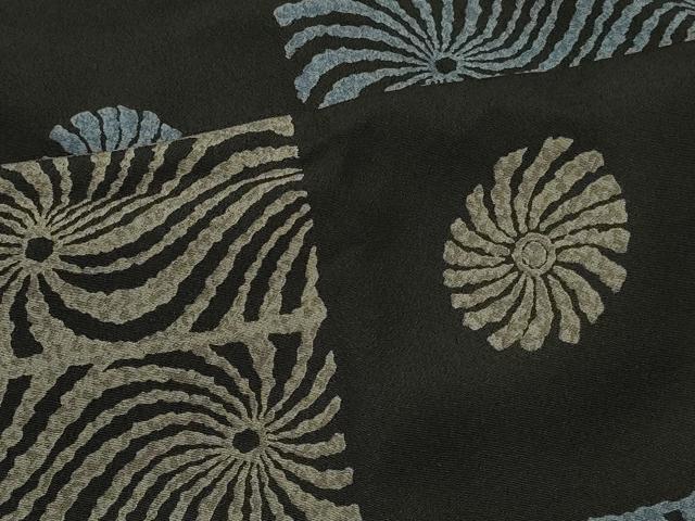 平和屋着物＃道中着　格子花文　ロング丈　洗える着物　CABI6050in