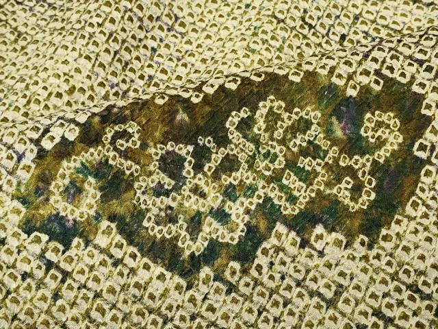 平和屋着物＃羽織　総絞り　花唐草文　正絹　逸品　CABI6054in