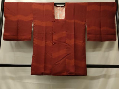 平和屋着物＃道行コート　変わり横段文　正絹　逸品　未使用　CABI6069in
