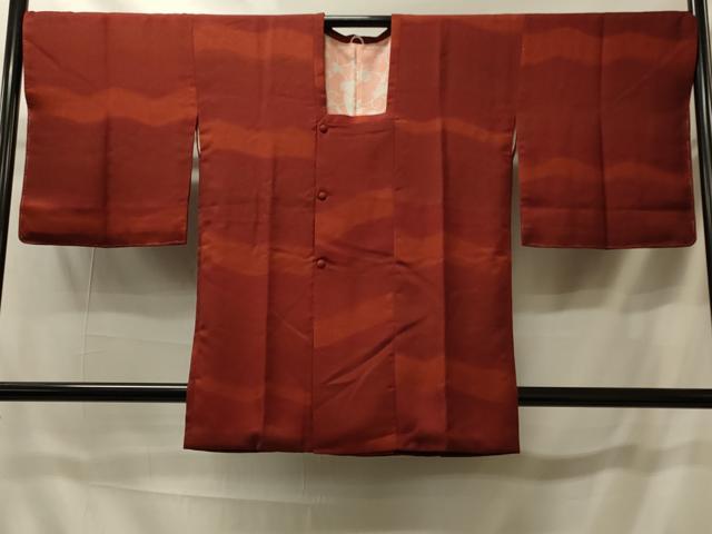 平和屋着物＃道行コート　変わり横段文　正絹　逸品　未使用　CABI6069in