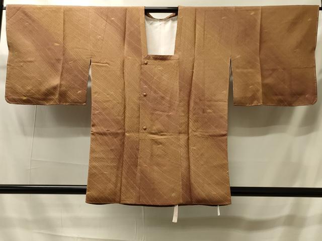 平和屋着物＃道行コート　流水舞葉文　暈し染め　反端付き　正絹　逸品　未使用　CABI6080in