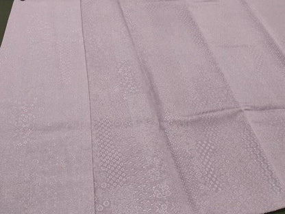 平和屋着物＃道中着　吉祥花文　ロング丈　正絹　逸品　CABI6084in