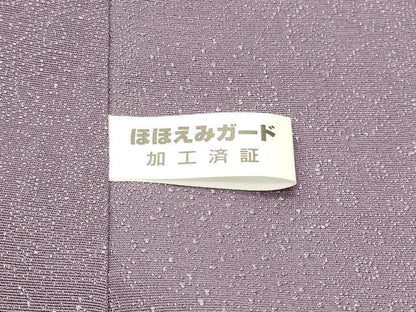 平和屋着物＃道中着　吉祥花文　ロング丈　正絹　逸品　CABI6084in
