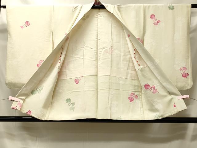 平和屋着物＃羽織　草花文　正絹　逸品　CABI6098in