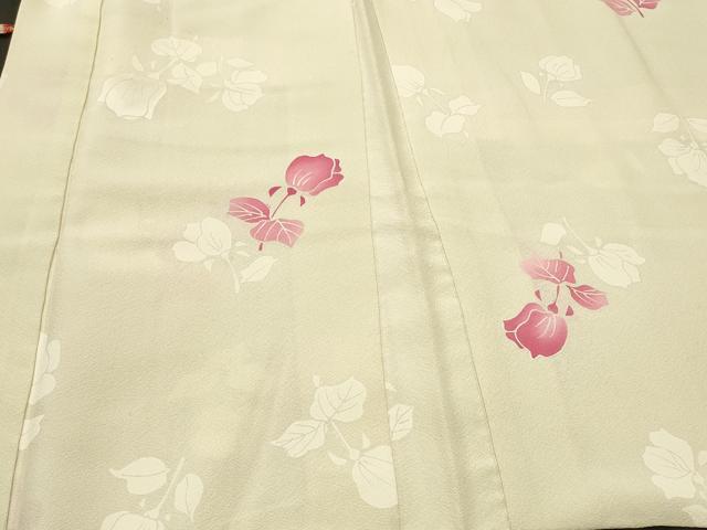 平和屋着物＃羽織　草花文　正絹　逸品　CABI6098in