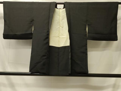 平和屋着物＃羽織　寿光織　枝蕾　黒地　金銀糸　正絹　逸品　CABI6100in