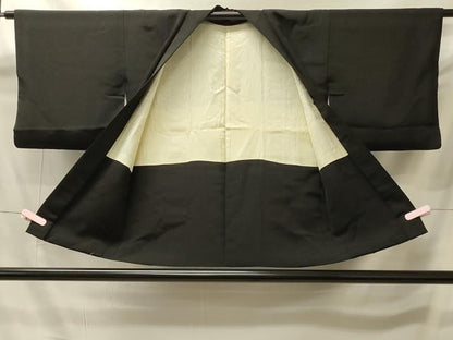 平和屋着物＃羽織　寿光織　枝蕾　黒地　金銀糸　正絹　逸品　CABI6100in