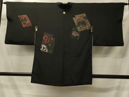 平和屋着物＃羽織　寿光織　源氏香花文　銀糸　正絹　逸品　CABI6107in