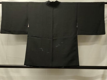 平和屋着物＃羽織　霞舞羽文　黒地　正絹　逸品　CABI6122in